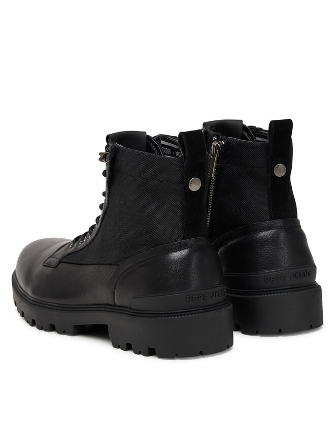 Ботильоны на шнуровке Ryan Mix M PMS500004 Pepe Jeans, черный — фото 3