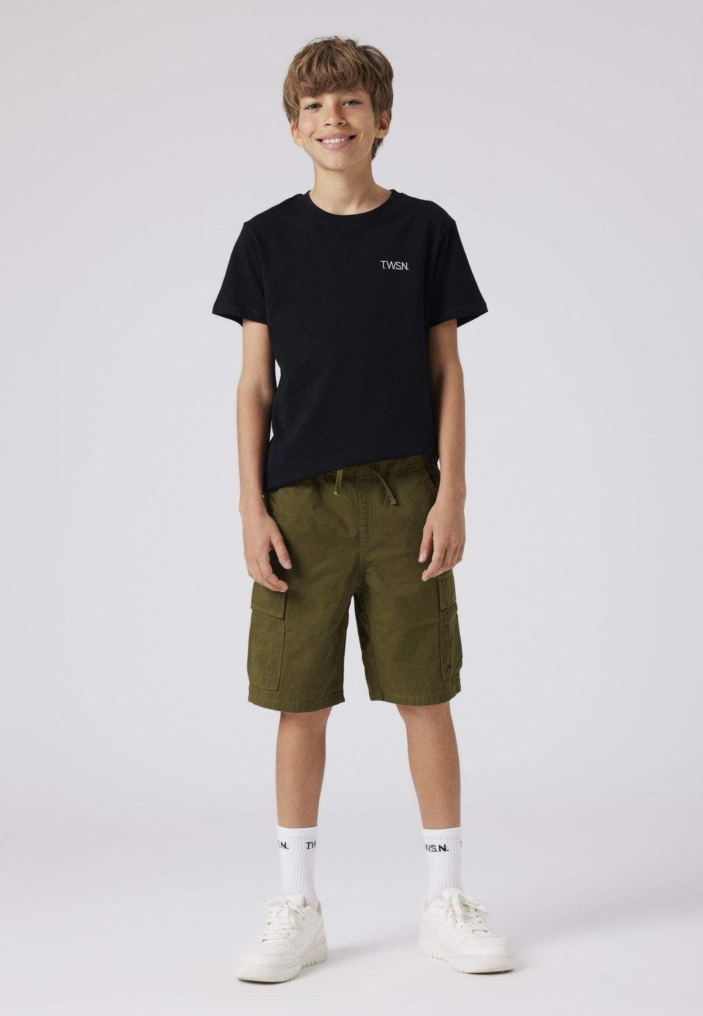 Шорты Pantaloni cargo TWO SOON, темно-зеленый
