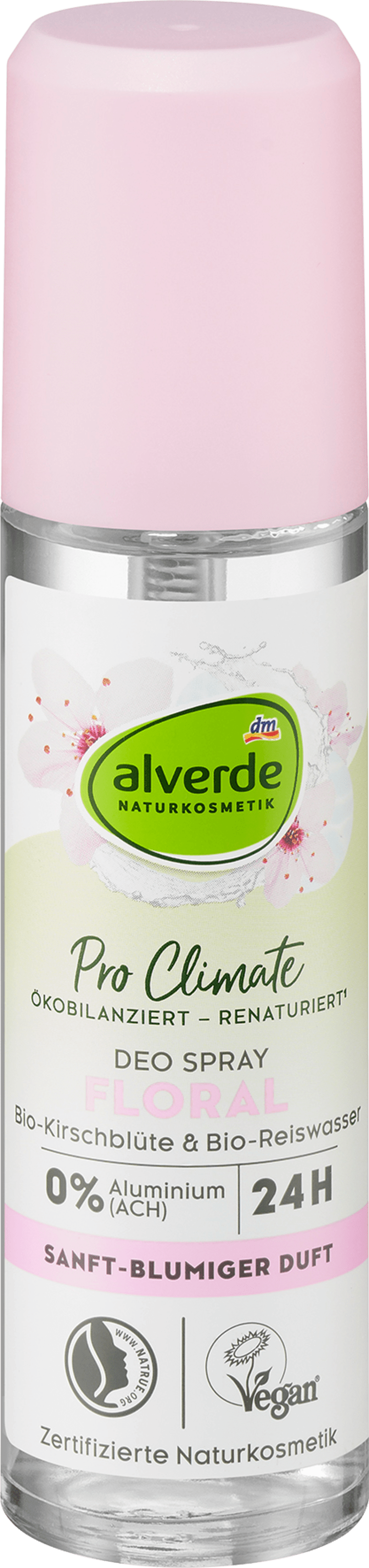 

Дезодорант alverde NATURKOSMETIK Deo Spray Floral Kirschblüte, 75 ml