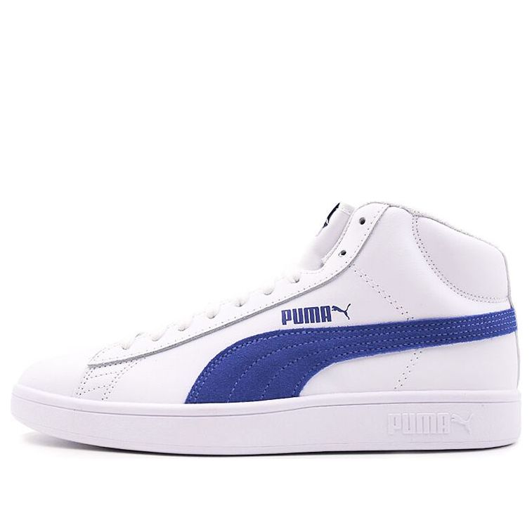 

Кеды PUMA Smash v2 Mid L 'White Blue', синий