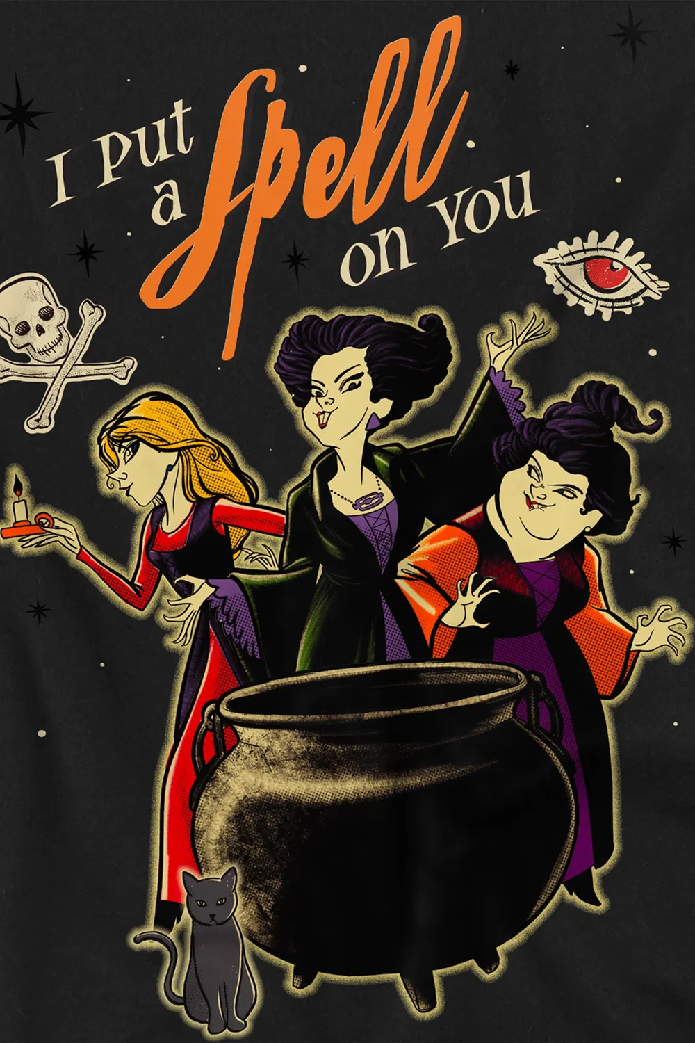Худи детское Hocus Pocus Witches Spell Disney, черный — фото 2
