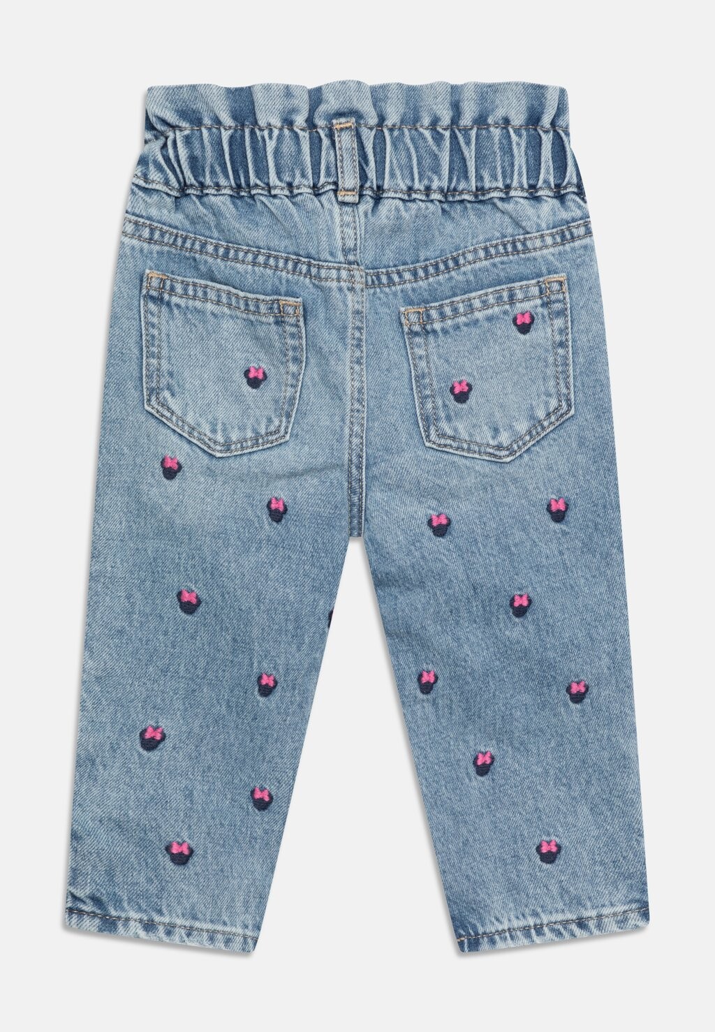 Джинсы приталенного кроя Mom Toddler Girl GAP, цвет blue denim — фото 2