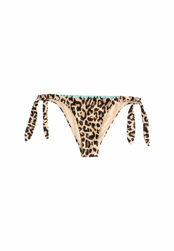 

Плавки от бикини с завязками по бокам Never Fully Dressed, Leopard, Коричневый, Плавки от бикини с завязками по бокам Never Fully Dressed, Leopard