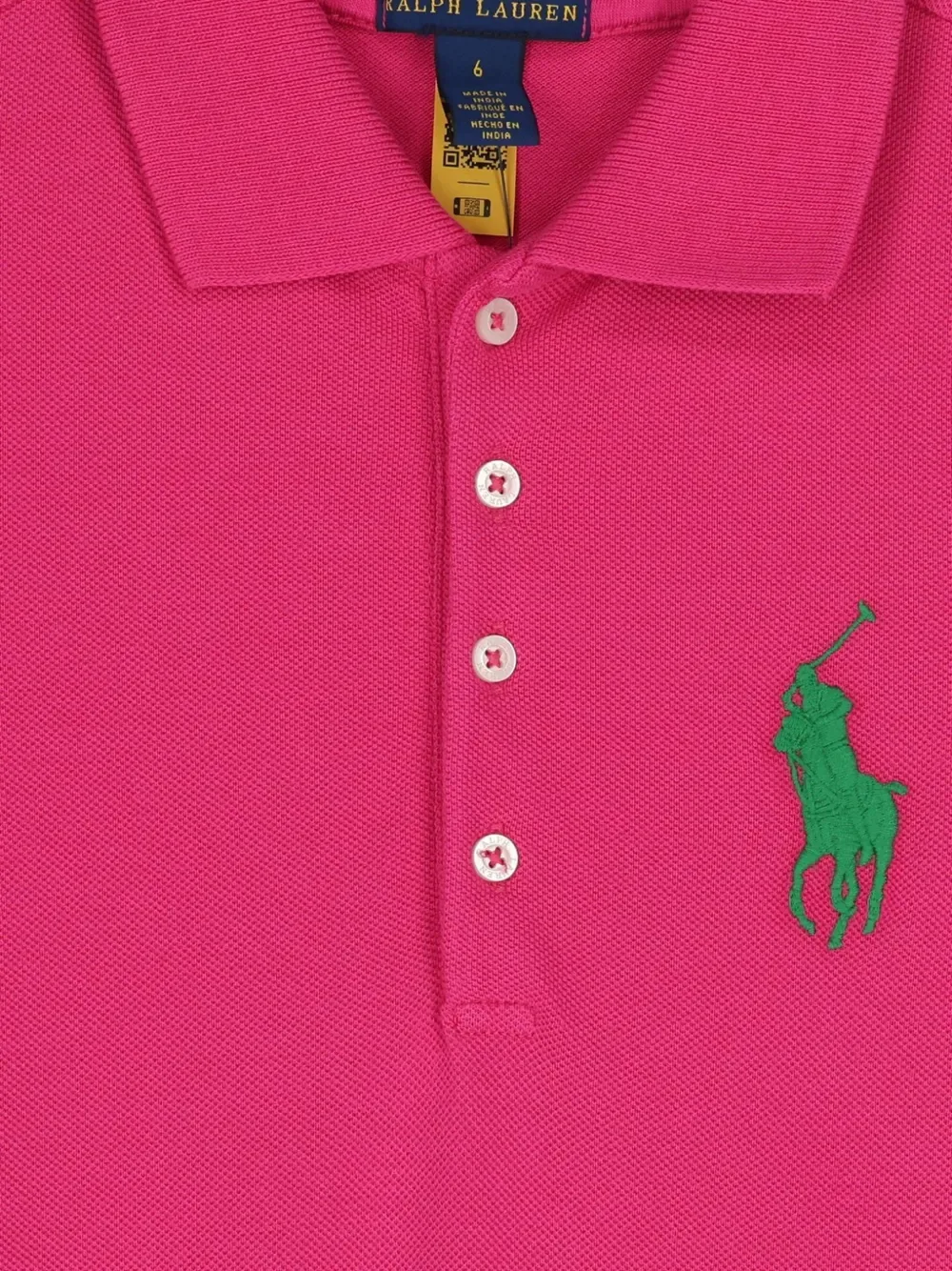 Платье-поло с плиссировкой POLO RALPH LAUREN KIDS, розовый — фото 3