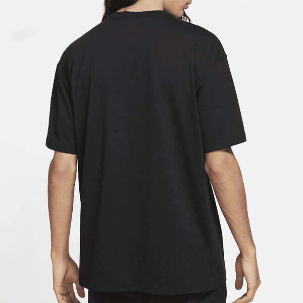Футболка Nike SB Skateboard Sports Printing Loose Knit Short Sleeve 'Black', черный — фото 3