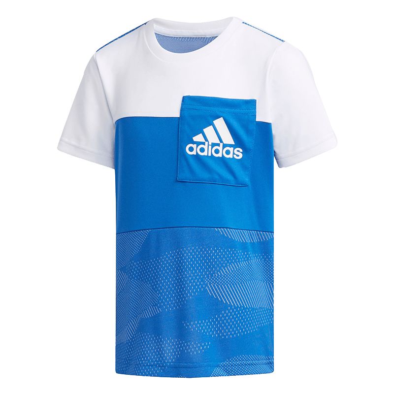 Adidas Футболка Blue/White для детей 3-7 лет — фото 3