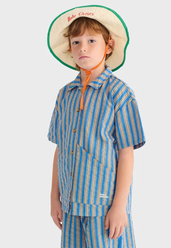 Новая блузка на пуговицах с новой линией роста волос Bobo Choses, Navy Blue — фото 4
