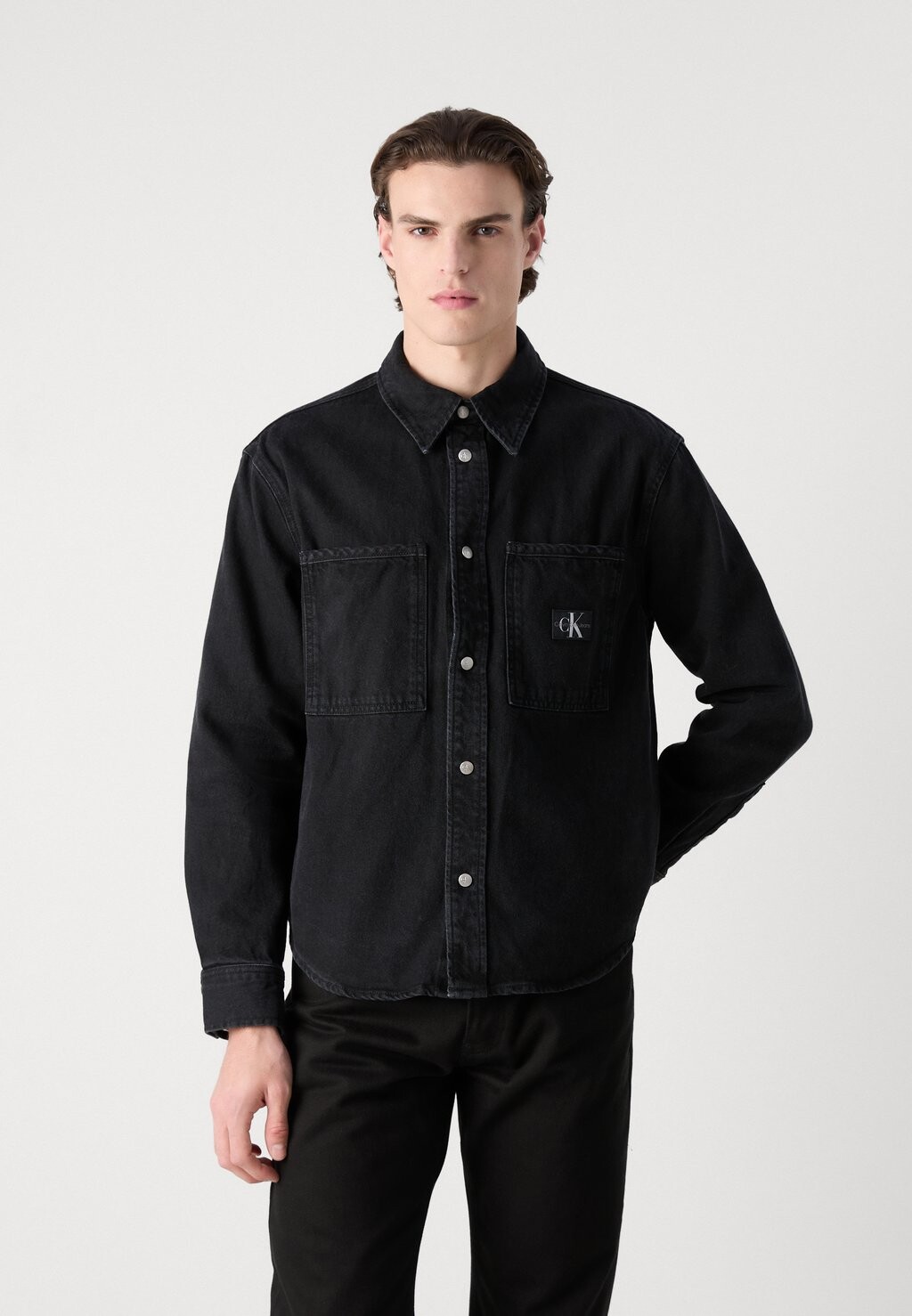 

Рубашка REGULAR LINEAR SHIRT Calvin Klein Jeans, черный