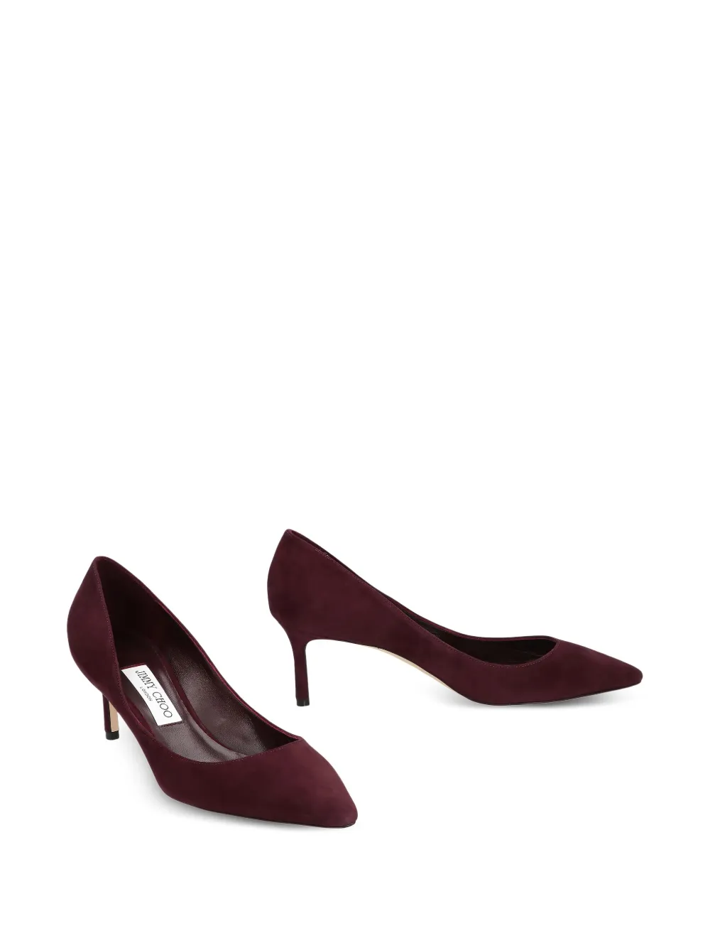 Туфли Romy 60 с заостренным носком JIMMY CHOO, красный — фото 2