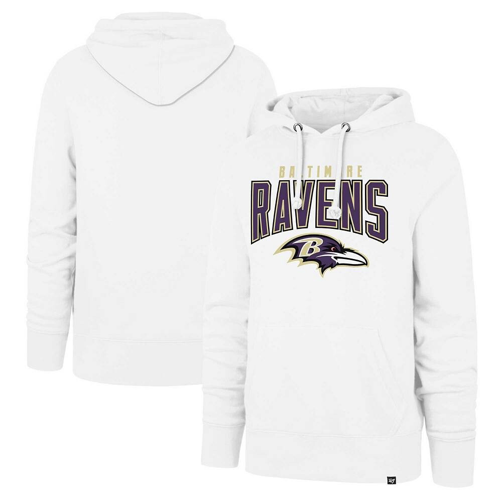 

Мужской белый пуловер с капюшоном Baltimore Ravens Elements '47 Arch Headline, цвет Rav White