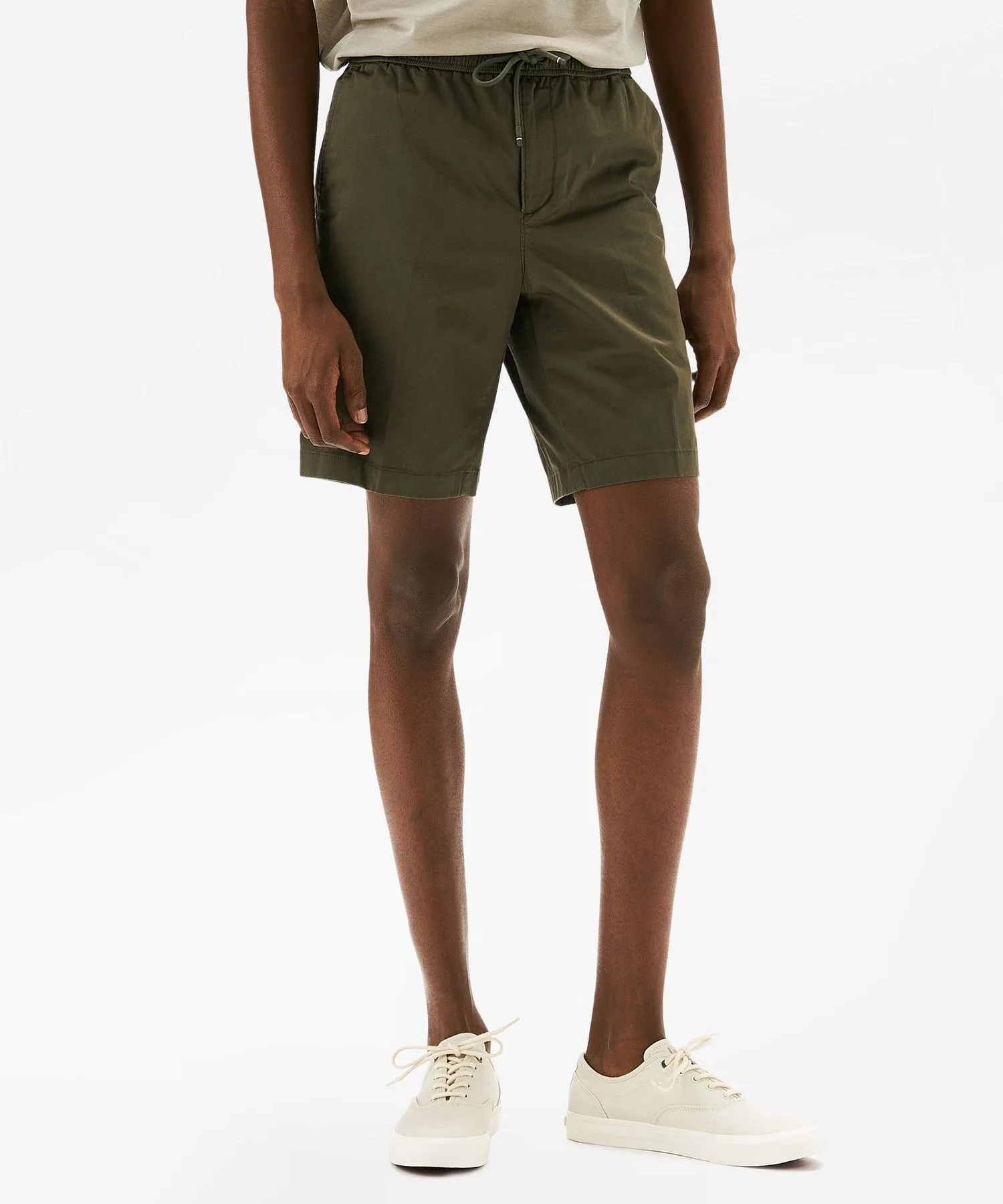Мужские хлопковые шорты Tommy Hilfiger оливковые