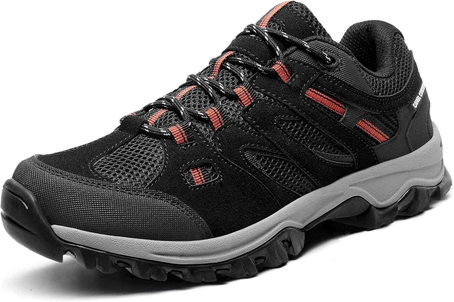 

Мужские походные кроссовки CAMELSPORTS для прогулок, кожаные с сеткой, легкие треккинговые кроссовки, черный