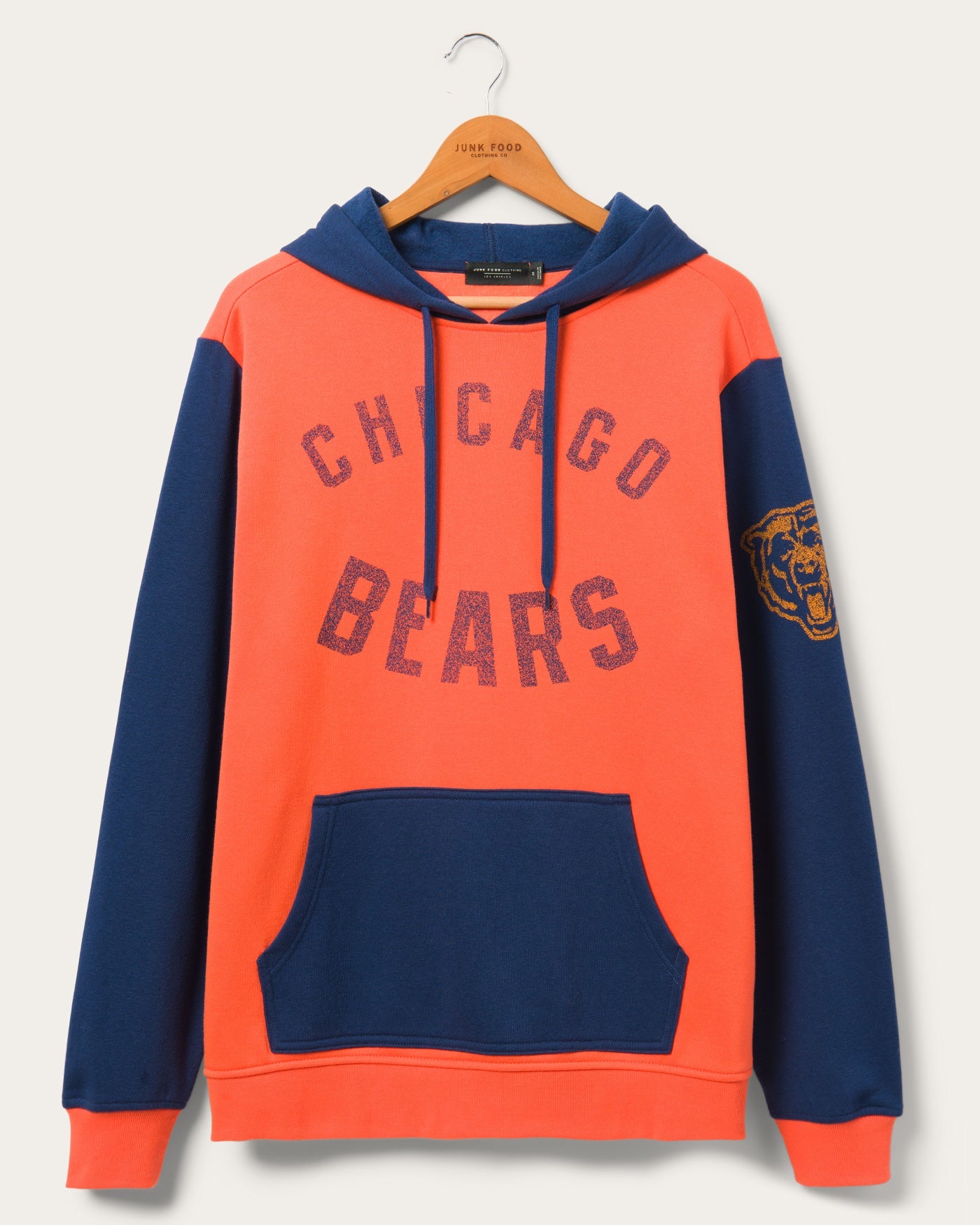 

Толстовка с капюшоном Bears Goal Line Junk Food Clothing, цвет orange/true navy