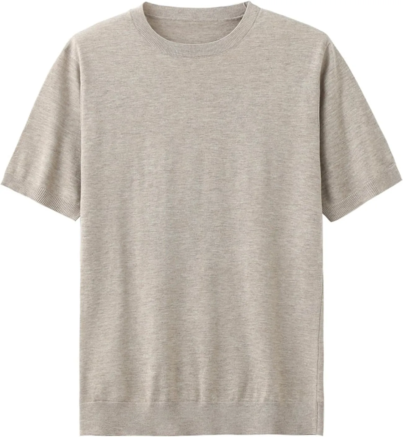 

Мужской летний шерстяной пуловер — 96% Worsted Wool, дышащий, легкий, свободный крой LXDZSWGS