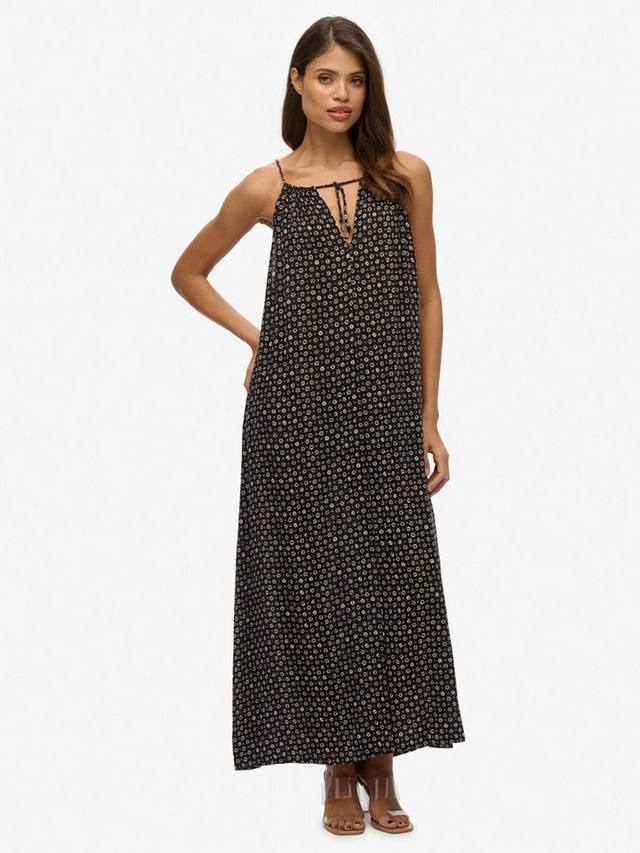 

Флоральный пляжный камдресоль макси Superdry, Black