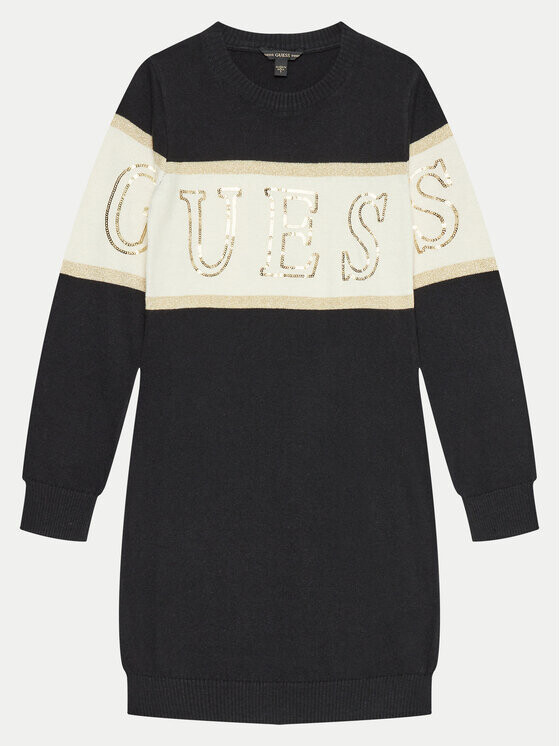 

Трикотажное платье обычного кроя Guess, черный