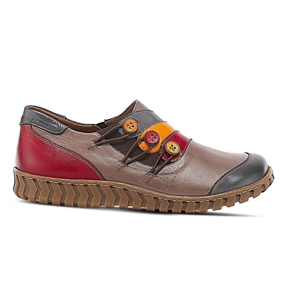 Женские кожаные слипоны Spring Step Neeta, цвет Gray Multi