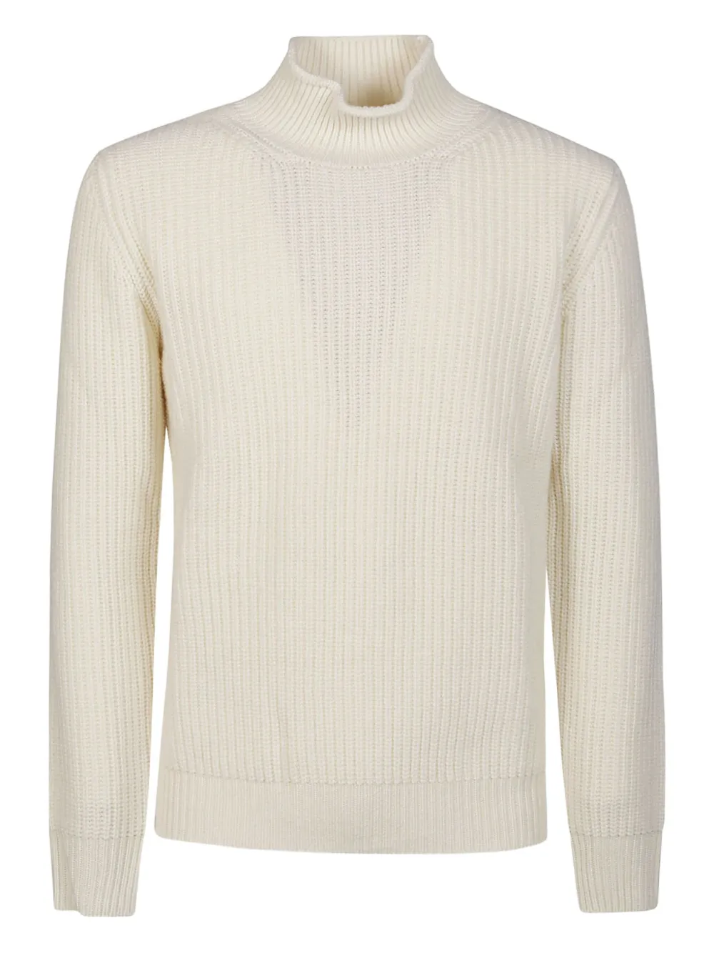 

Шерстяной свитер с высоким воротником в рубчик Kangra, белый