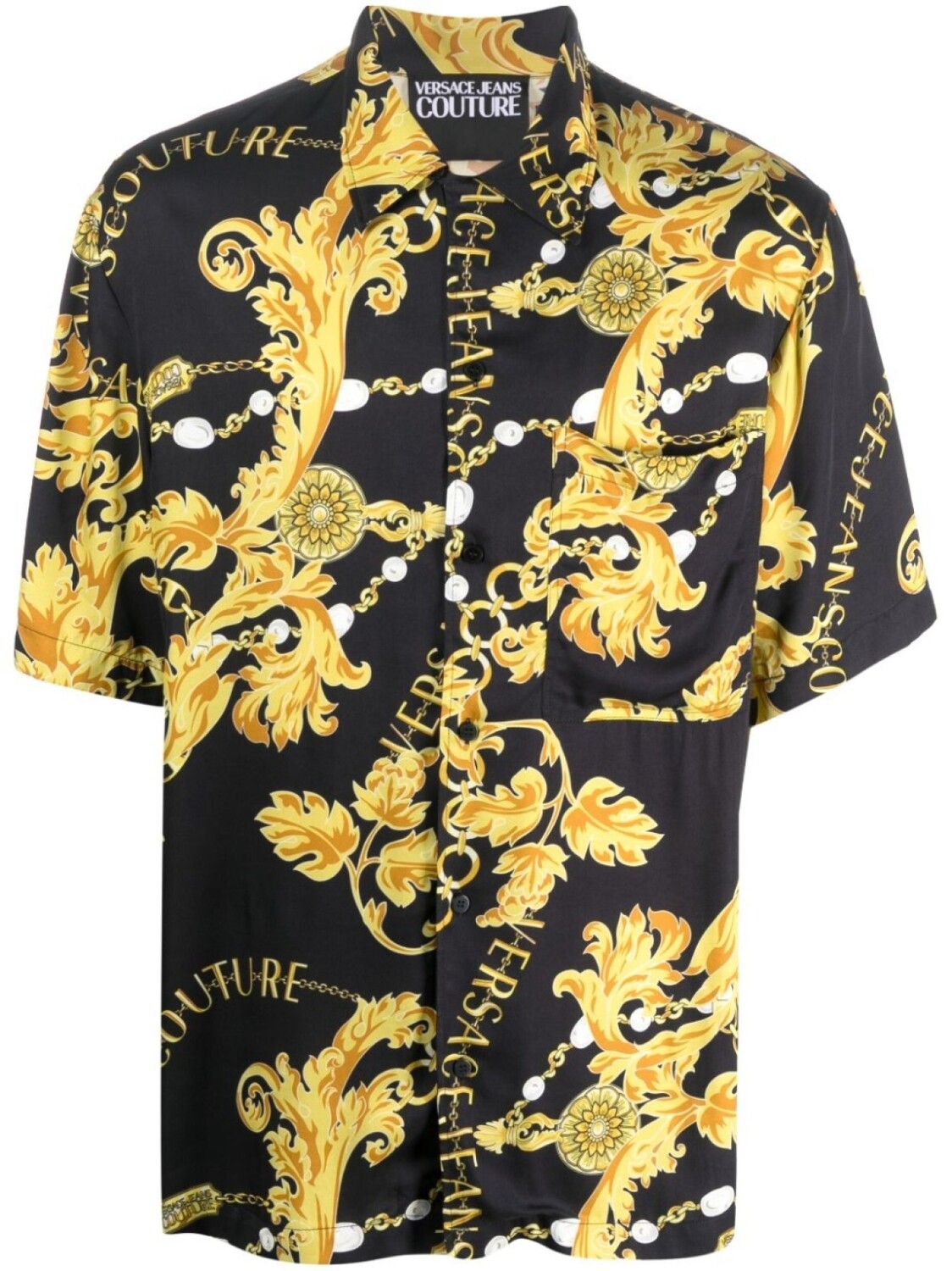 

Versace Jeans Couture рубашка с принтом Barocco, черный