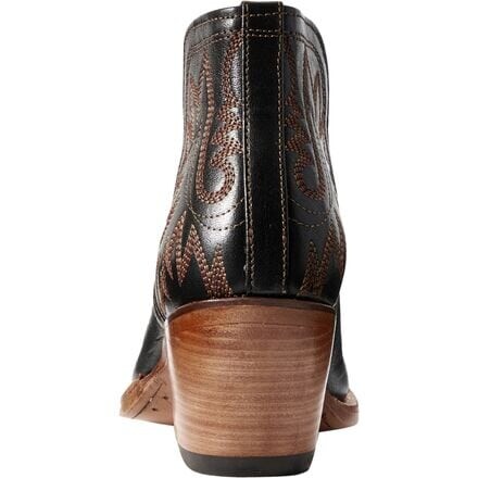 Ботинки женские Ariat Dixon Western Bootie на каблуке, черный/коричневый — фото 2
