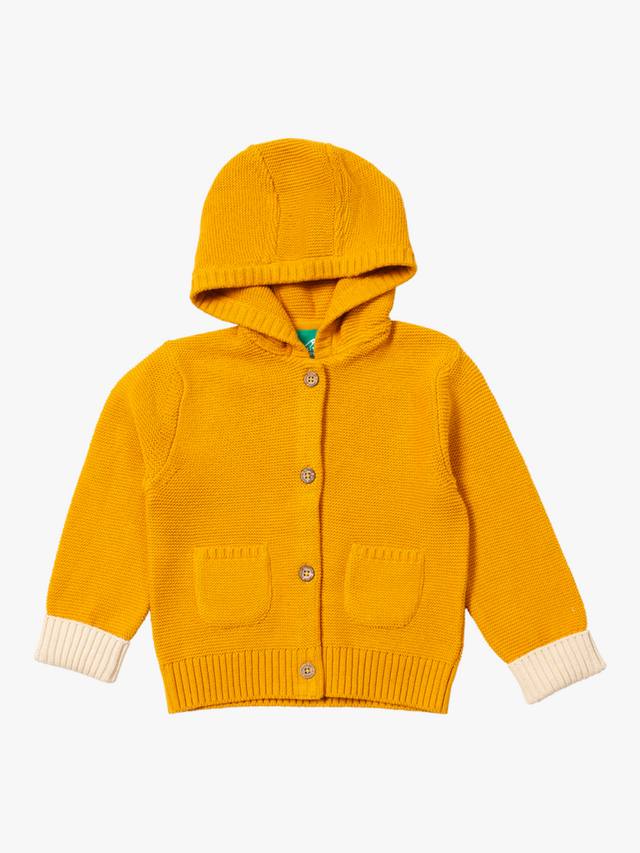 

Детский вязаный кардиган с капюшоном Little Green Radicals, Gold