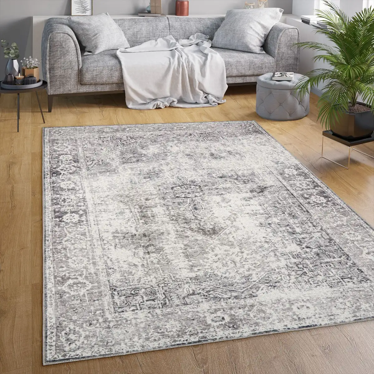 

Ковер Paco Home "Lyon 333", прямоугольный, короткий ворс, восточный стиль, винтажный дизайн, можно стирать 200х280 см, бежевый