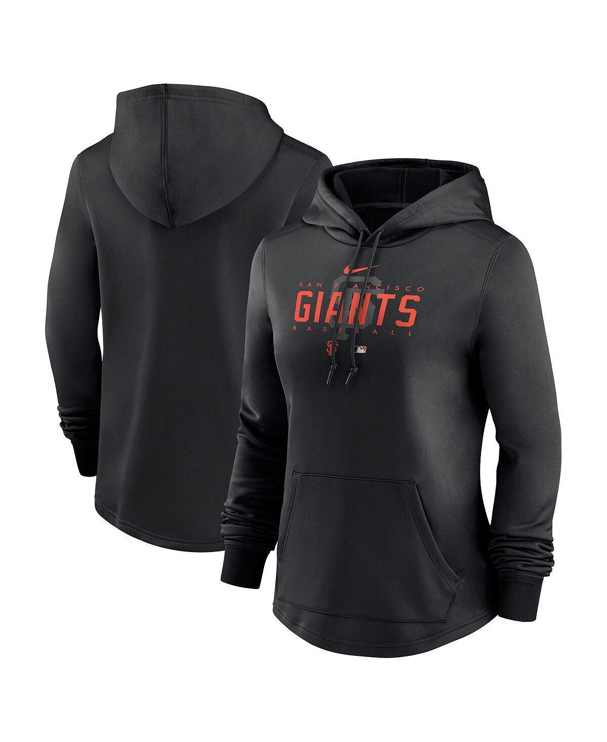 

Женский черный пуловер с капюшоном San Francisco Giants Authentic Collection Pregame Performance Nike, черный