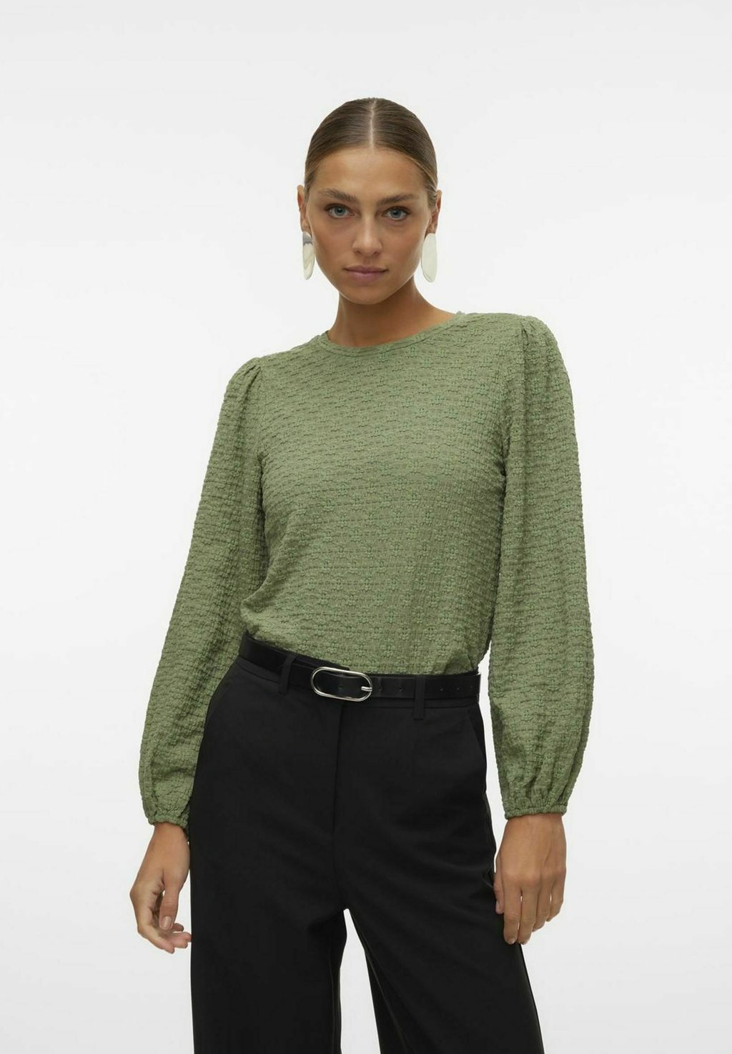

Блуза VMFLOWER Vero Moda, зеленый