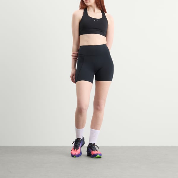 Велосипедные шорты Universa 5 Nike, черный, anthracite & dk smoke серый — фото 4