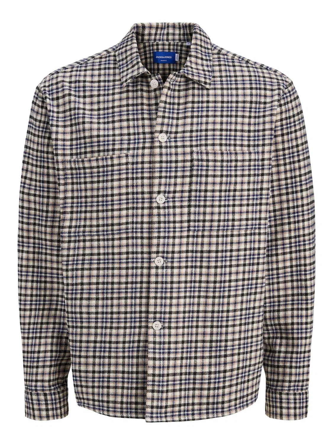 Рубашка из фланели, JACK & JONES Junior, mocha meringue