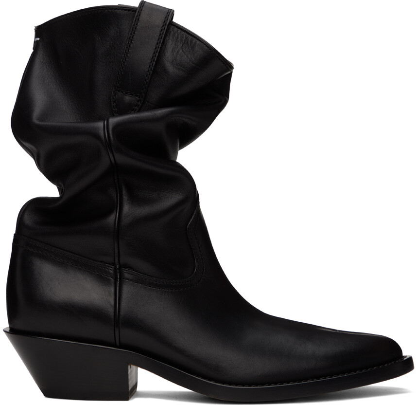

Черные ботинки Tabi Western Maison Margiela