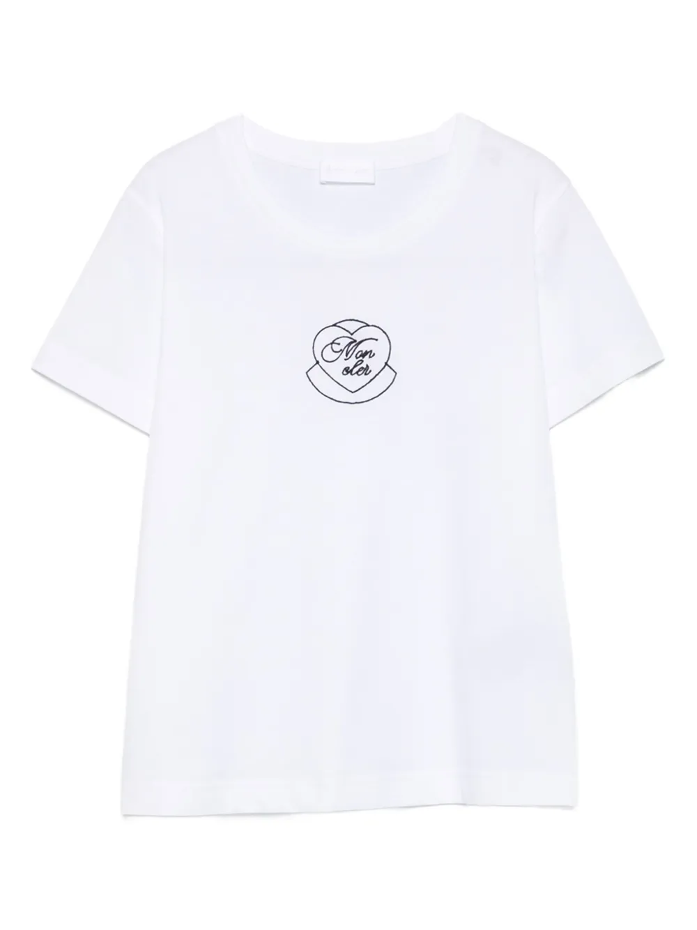 

Футболка с вышивкой MONCLER, белый