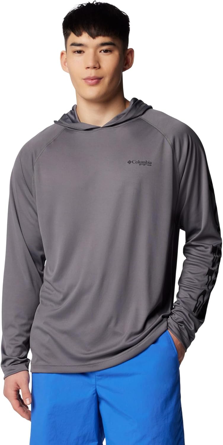 

Толстовка с капюшоном Columbia Mens Terminal Tackle, City Grey/Black Logo