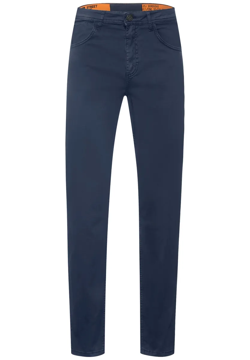 

Брюки-чиносы STREET ONE MEN, 5 карманов, синий