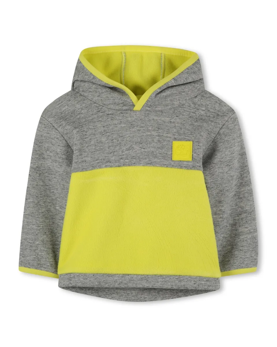 

Детская толстовка серого цвета из хлопка Timberland