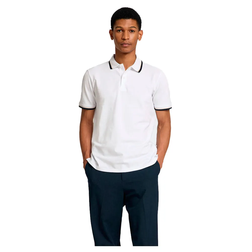 

Поло с коротким рукавом Selected Atlas Sport Slim Fit, белый