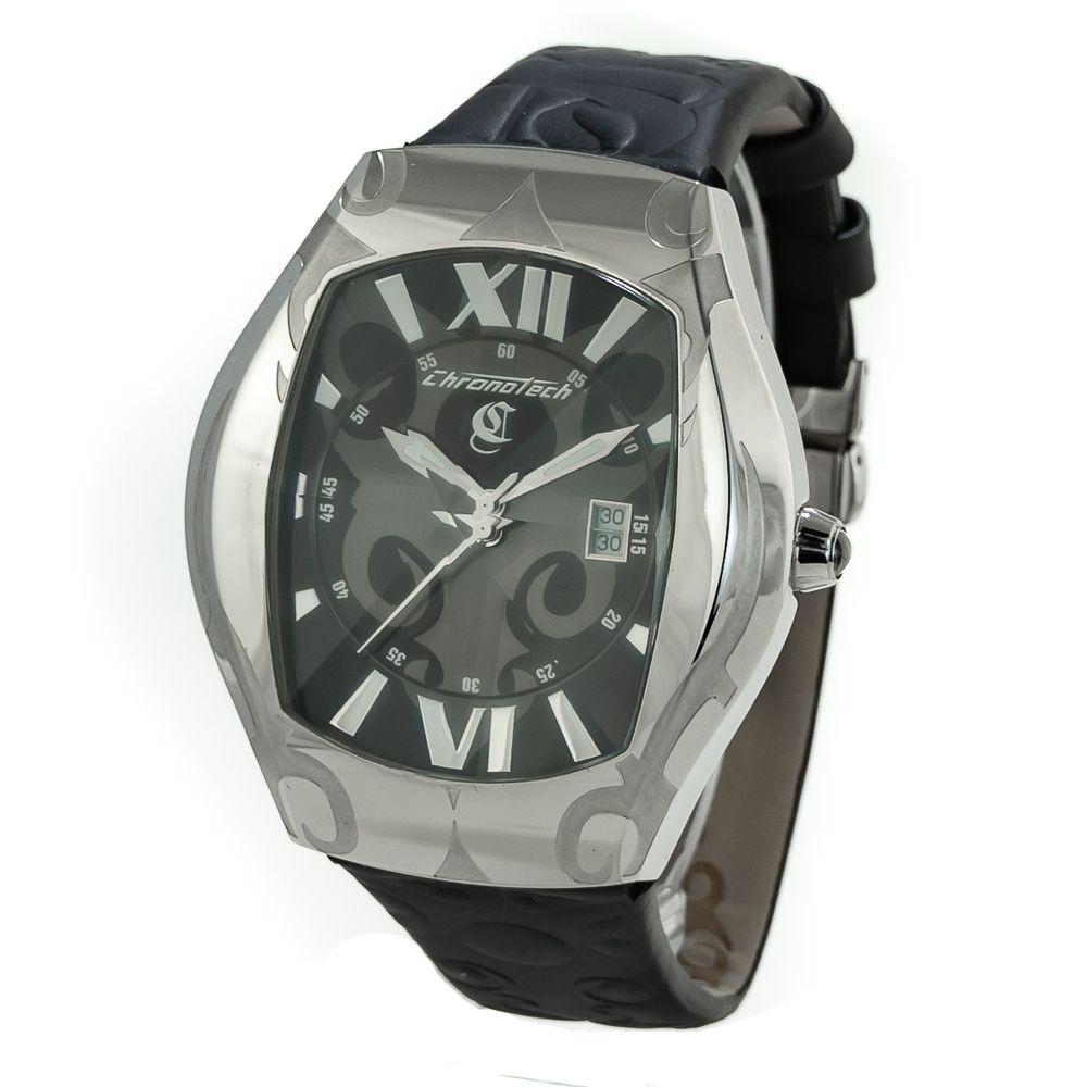 

Мужские часы Chronotech Leather, черный