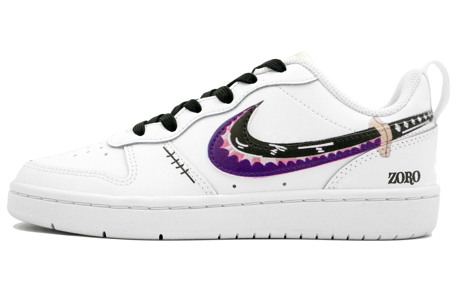 

Кроссовки Nike Court Borough Skateboarding Shoes Women's Low-top Purple, белый
