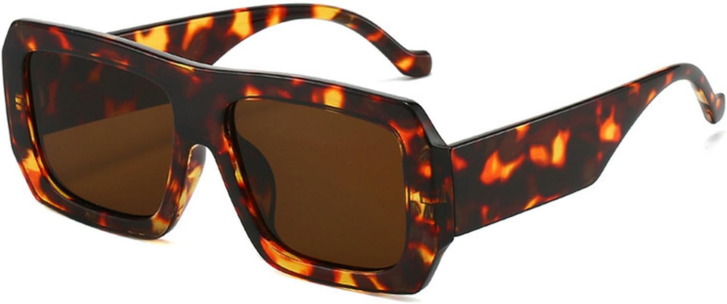 

Ретро-солнцезащитные очки-пилот квадратной формы для женщин и мужчин, винтажный стиль 70-х, модные солнцезащитные очки с плоской верхней частью и прямоугольной формой mincl, C4