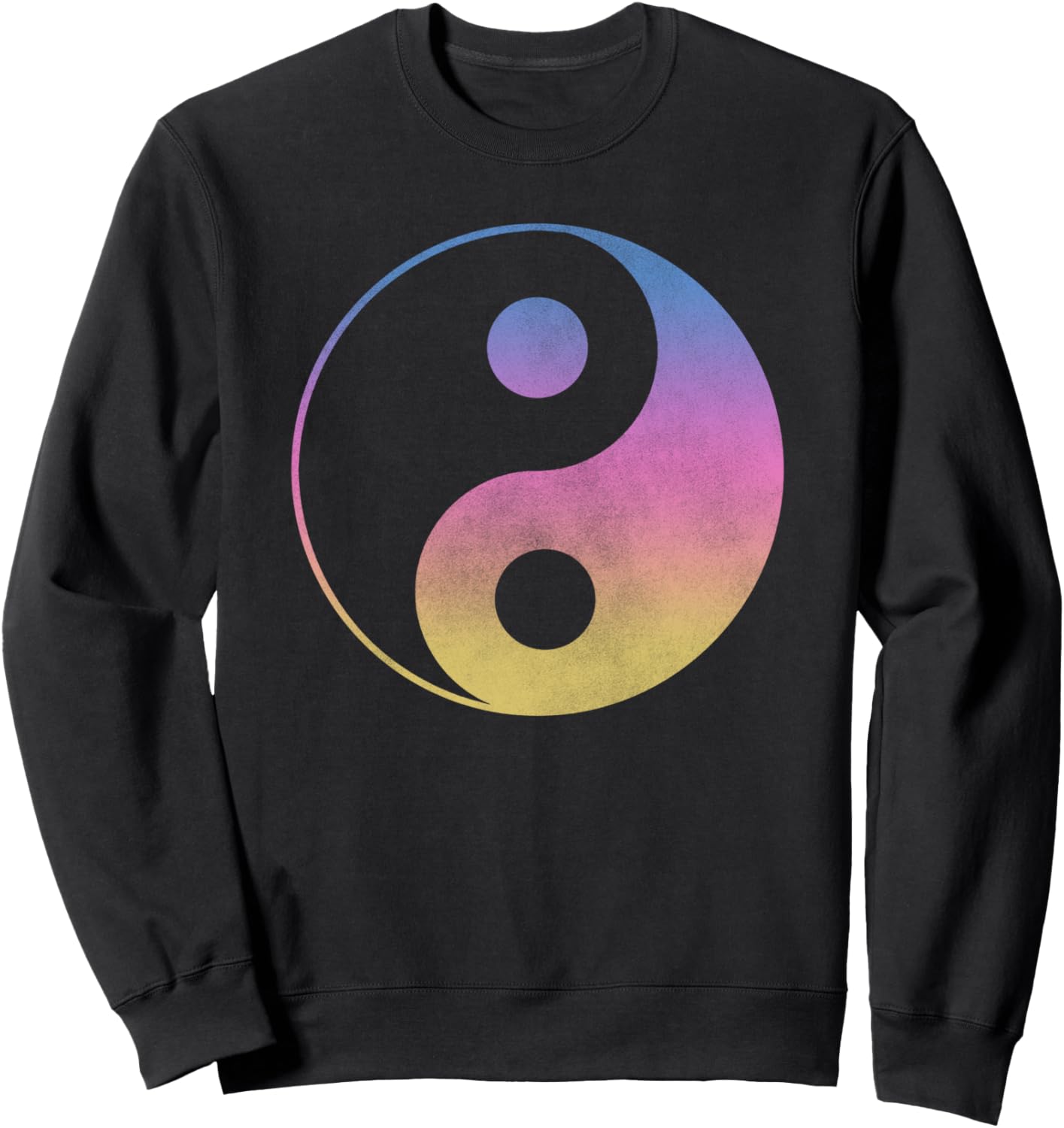 

Толстовка с большим неоновым символом Инь-Ян Trendy Apparel, черный