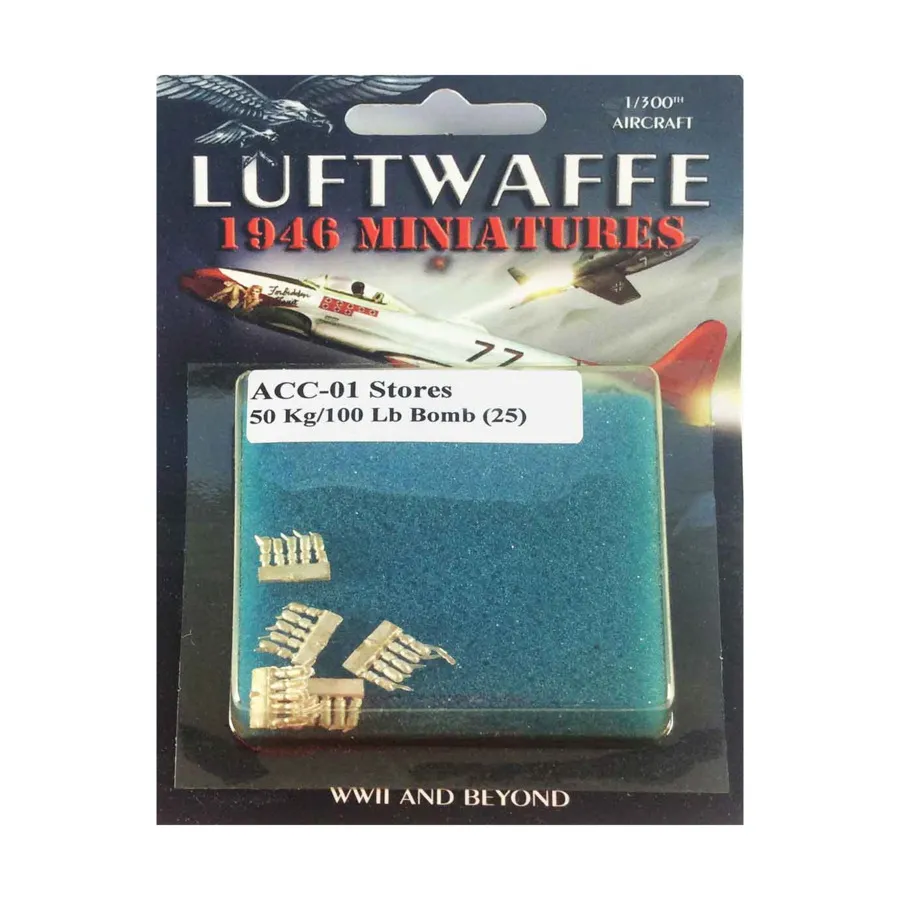 

Бомба 50 кг/100 фунтов, Luftwaffe 1946 Miniatures - Accessories (1:300)