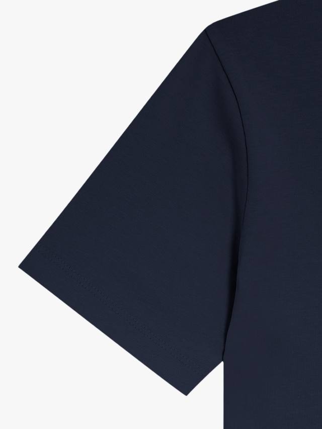 Детская однотонная футболка Lyle & Scott, Navy — фото 2
