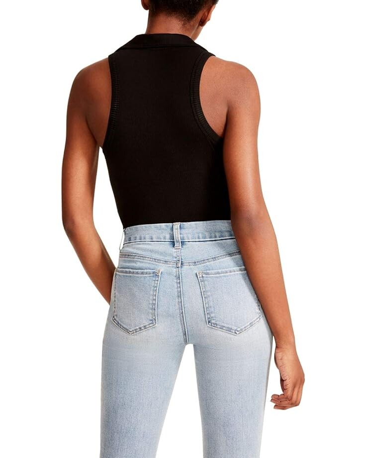 

Боди Madden Girl Johnny Collar Bodysuit, черный