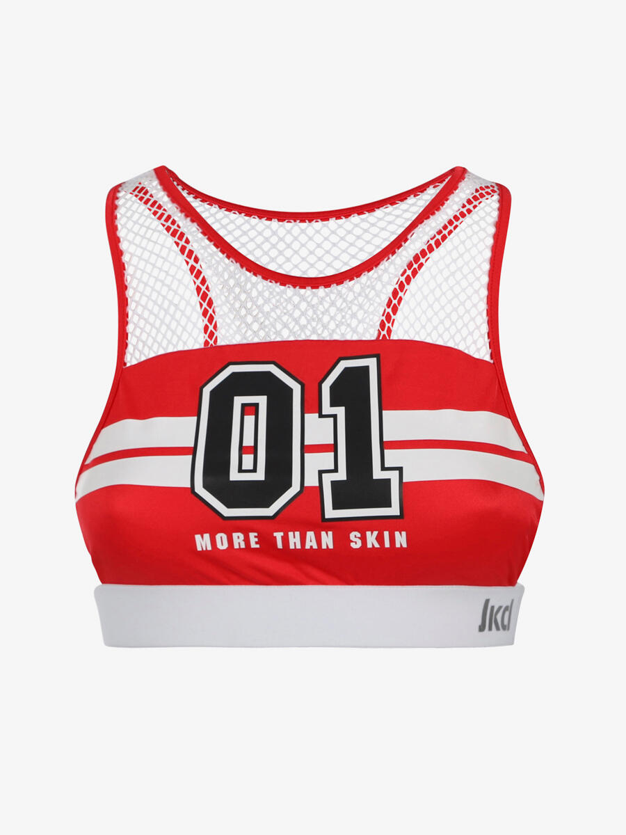 

JAKED Верх женского купальника из синтетического материала светло-розового цвета