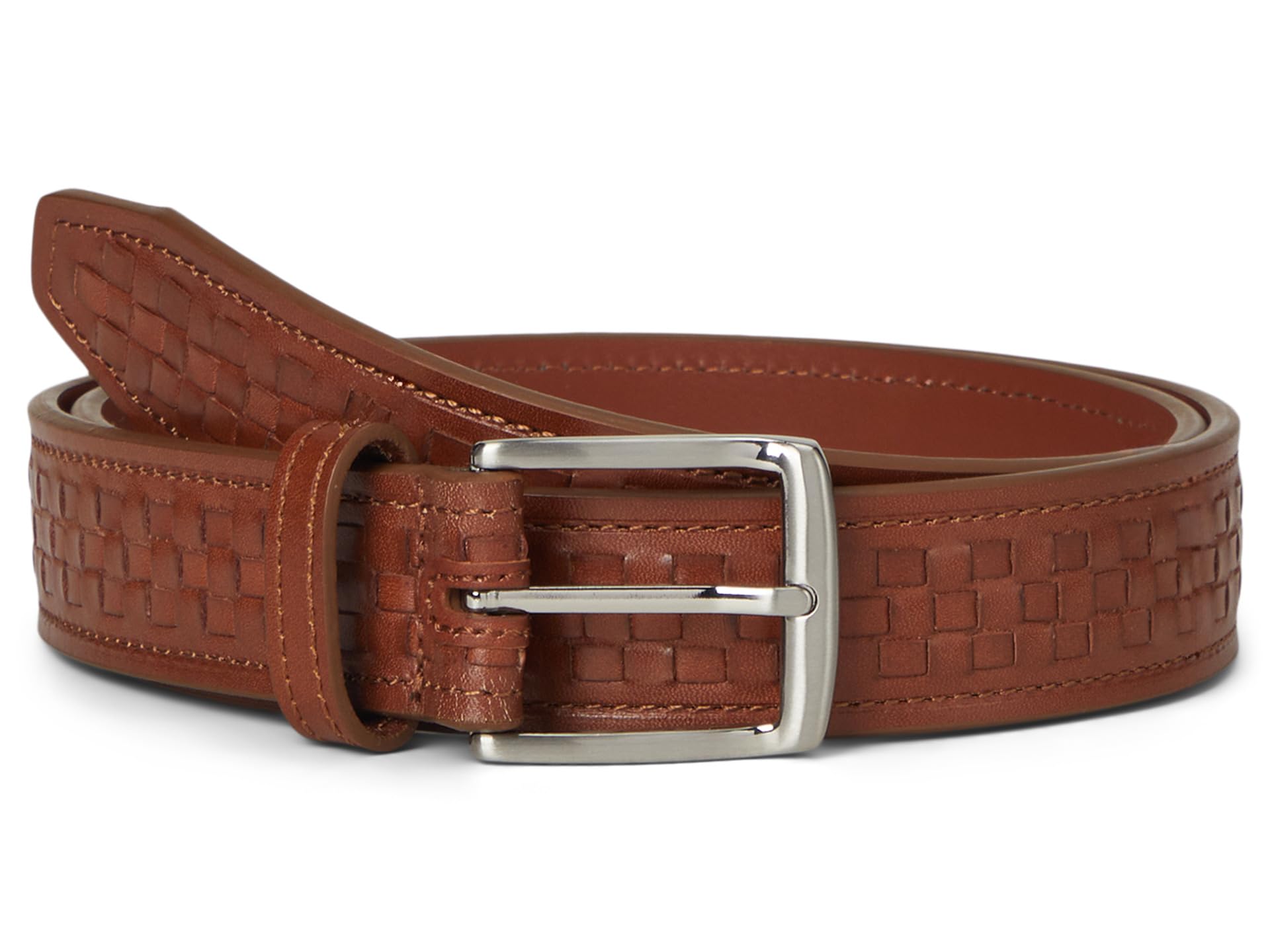 

Ремень Johnston & Murphy Woven Center Lace Belt, коричневый
