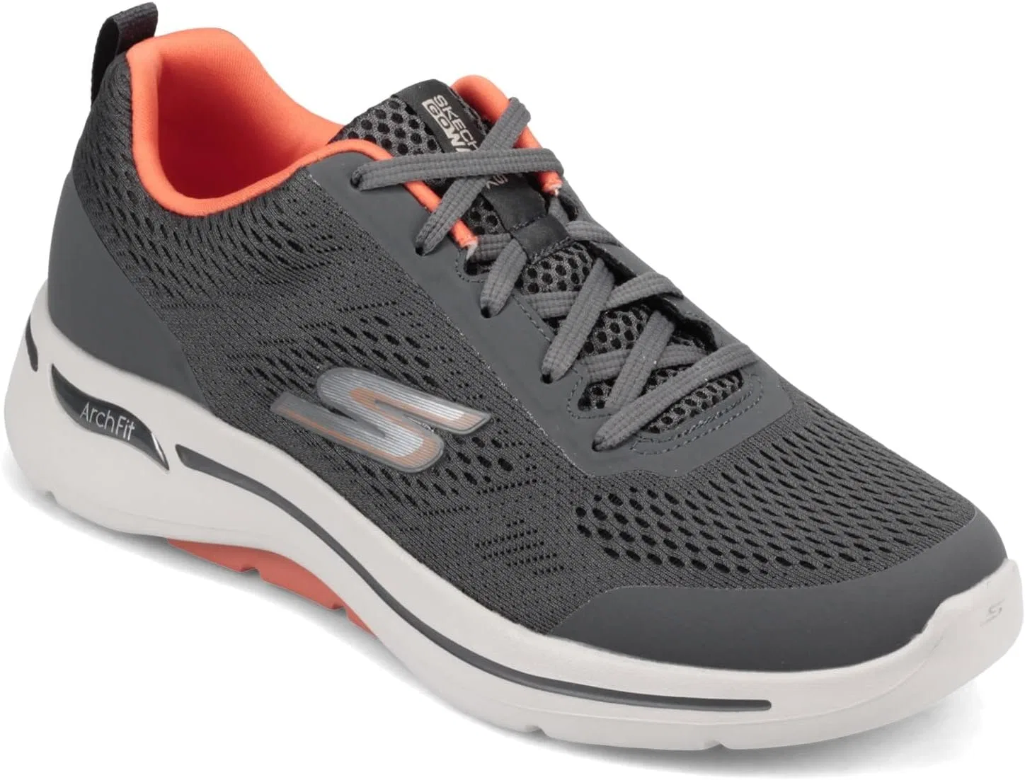 Кроссовки Skechers Men, Anthracite / Orange — фото 2