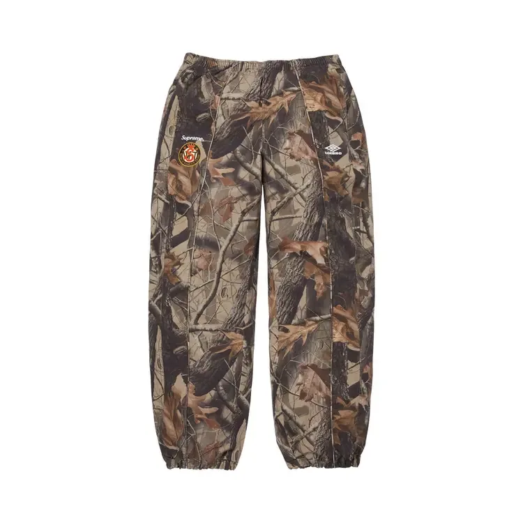 Спортивные брюки Supreme x Umbro из хлопка рипстоп, камуфляж Realtree Hardwoods