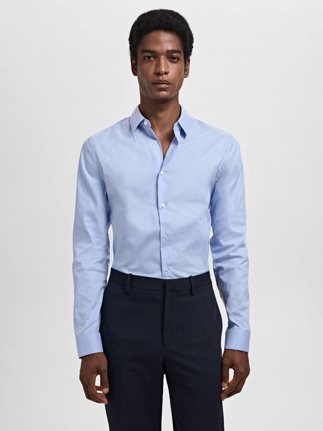 

Футболка Emotion из хлопковой смеси Mango, Pastel Blue