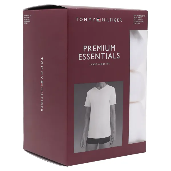Комплект из трех футболок приталенного кроя Tommy Hilfiger, белый — фото 4
