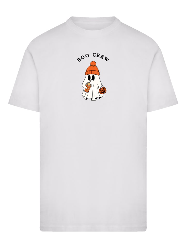 

Футболка Boo Crew Cool Ghost Halloween белого цвета F4NT4STIC, Белый, Футболка Boo Crew Cool Ghost Halloween белого цвета F4NT4STIC